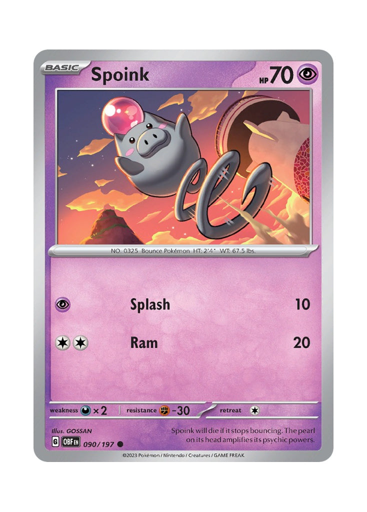 Spoink – Obsidian Flames (090)