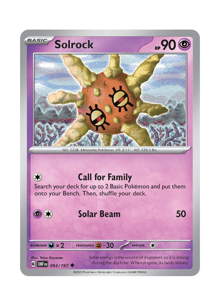 Solrock – Obsidian Flames (093)