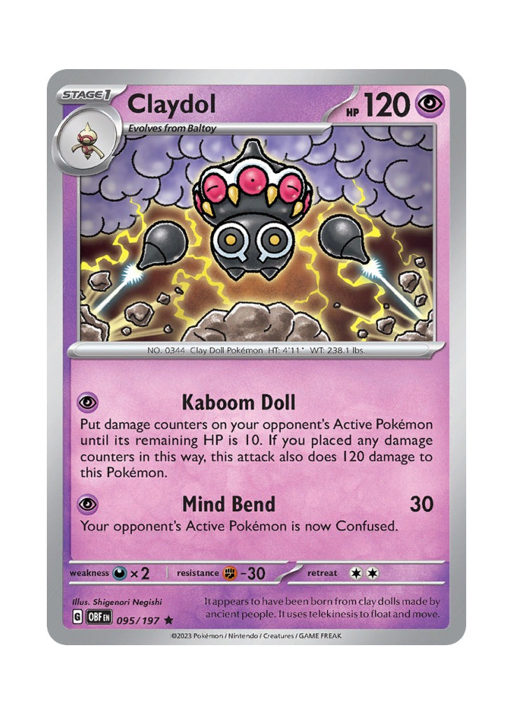 Claydol – Obsidian Flames (095)
