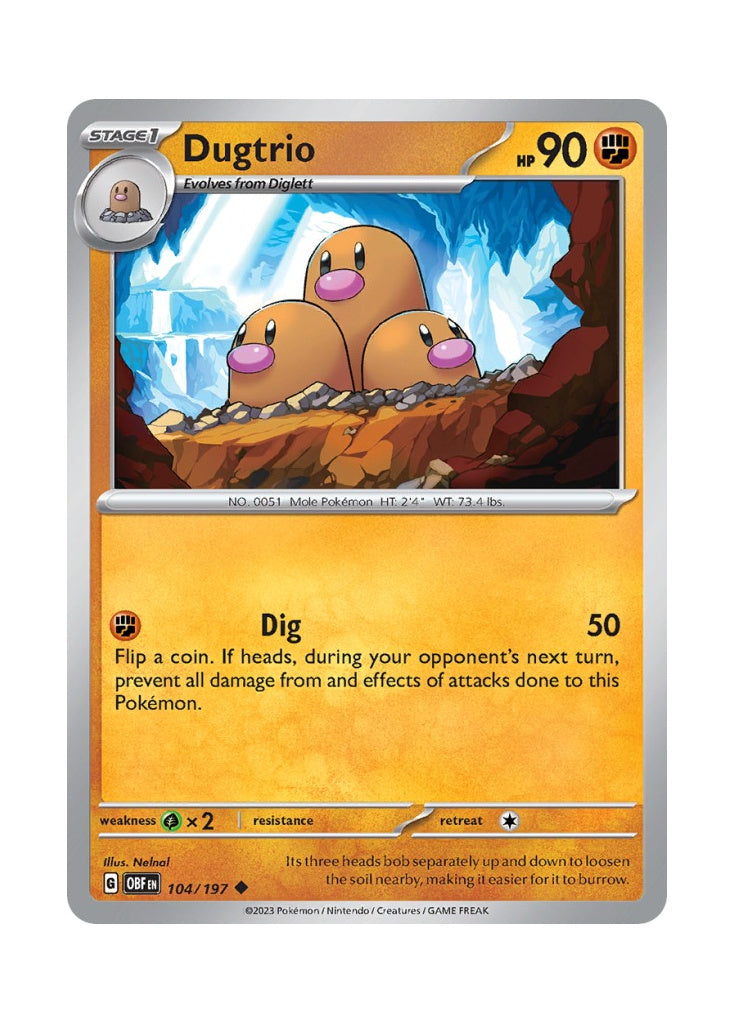 Dugtrio – Obsidian Flames (104)