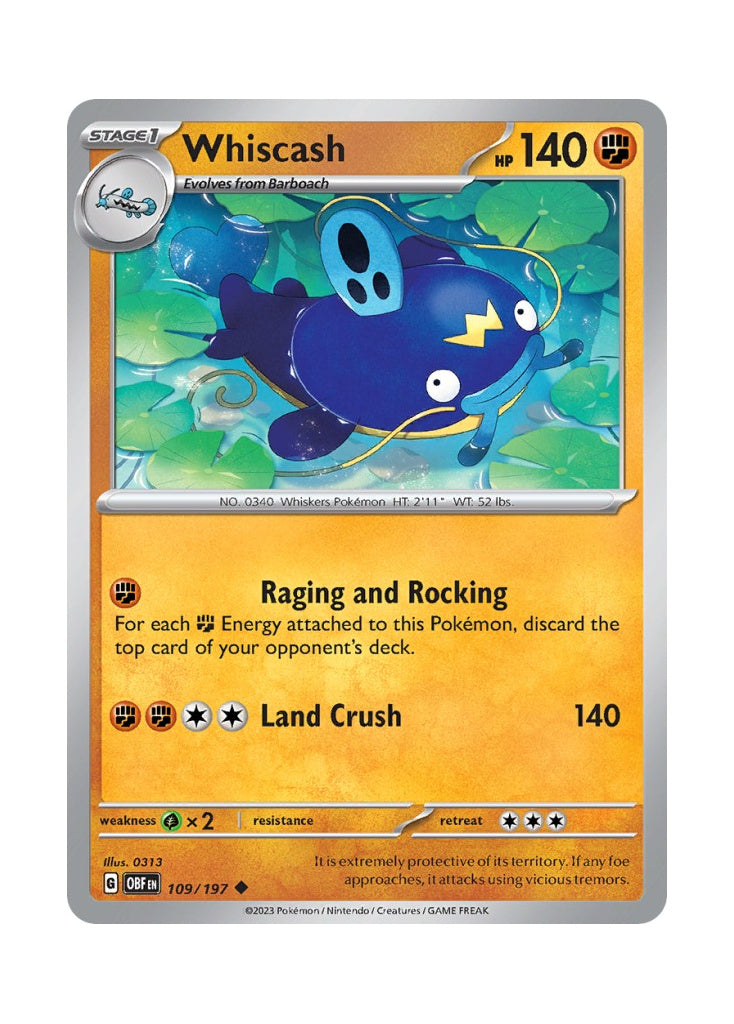 Whiscash – Obsidian Flames (109)