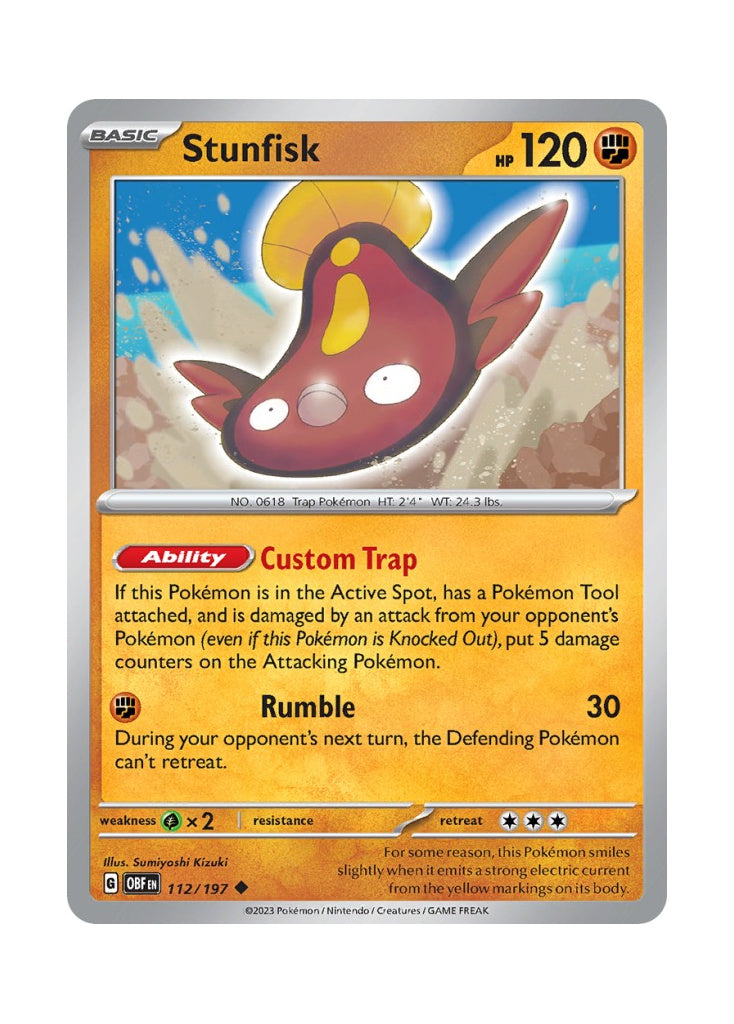 Stunfisk – Obsidian Flames (112)