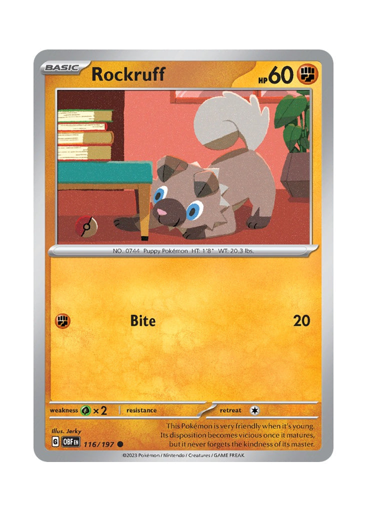 Rockruff – Obsidian Flames (116)