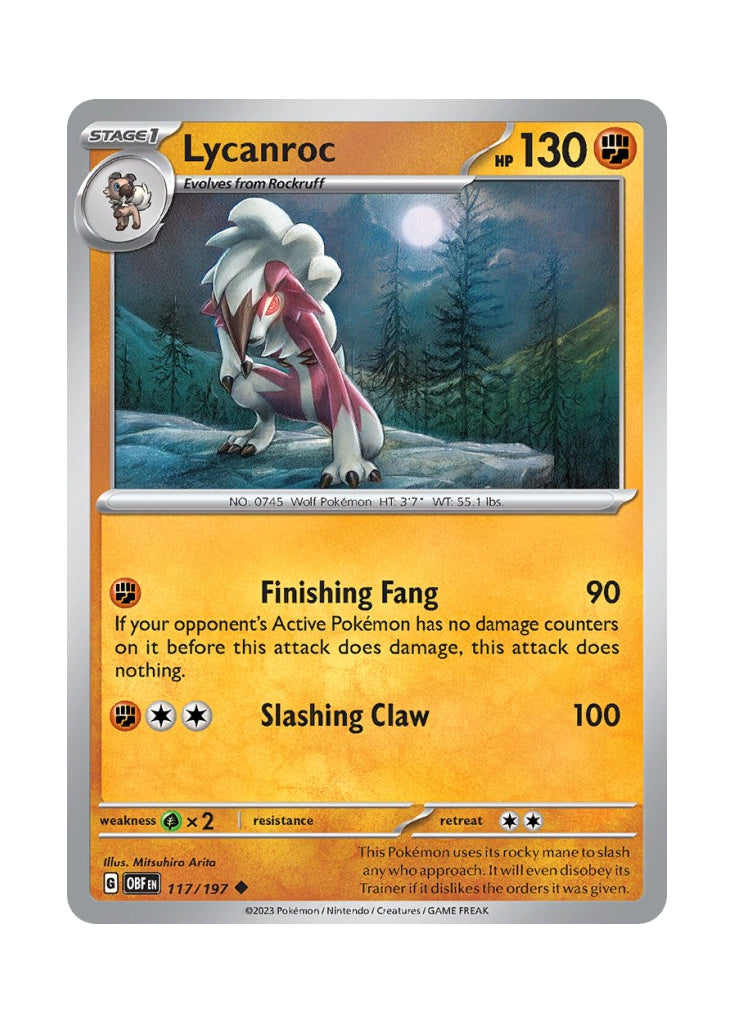 Lycanroc – Obsidian Flames (117)