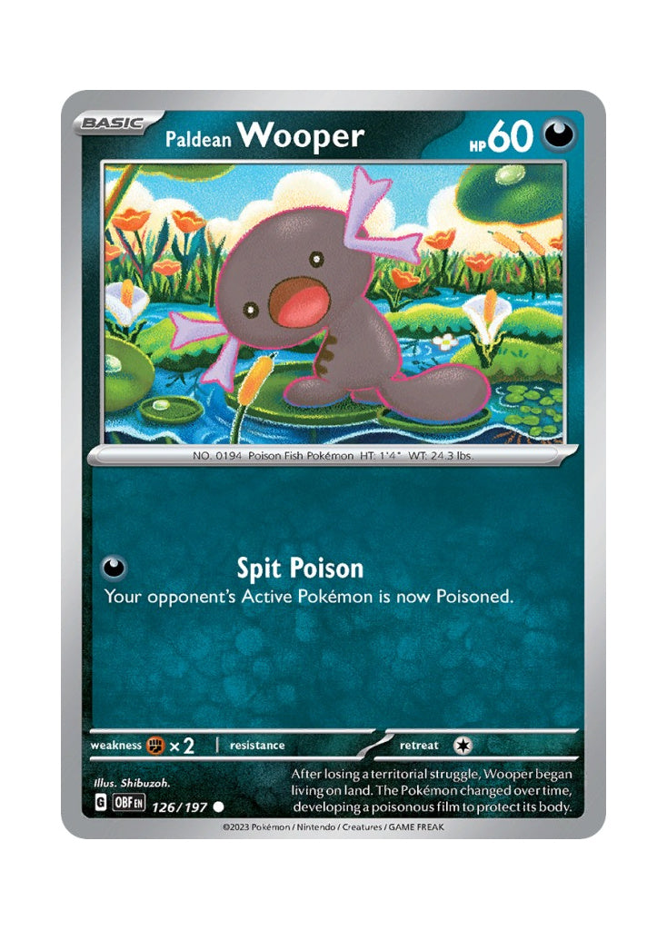 Paldean Wooper – Obsidian Flames (126)