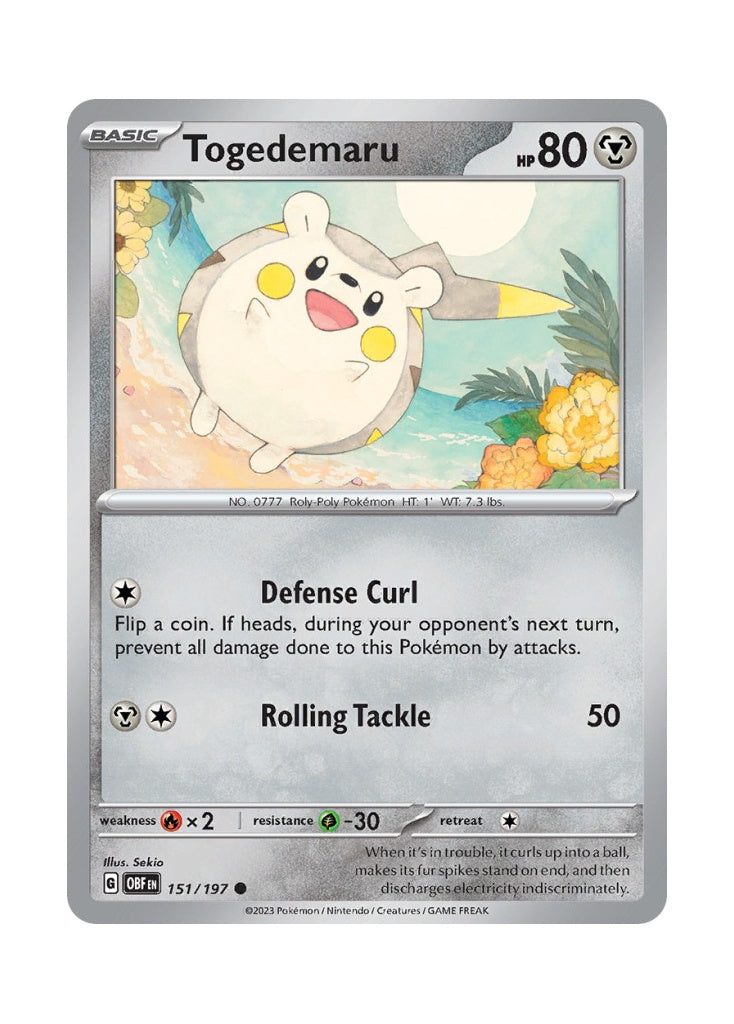 Togedemaru – Obsidian Flames (151)