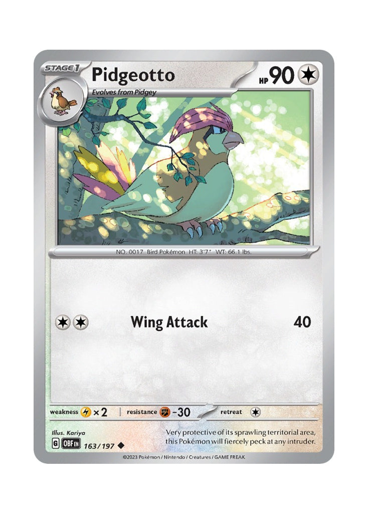 Pidgeotto – Obsidian Flames (163)