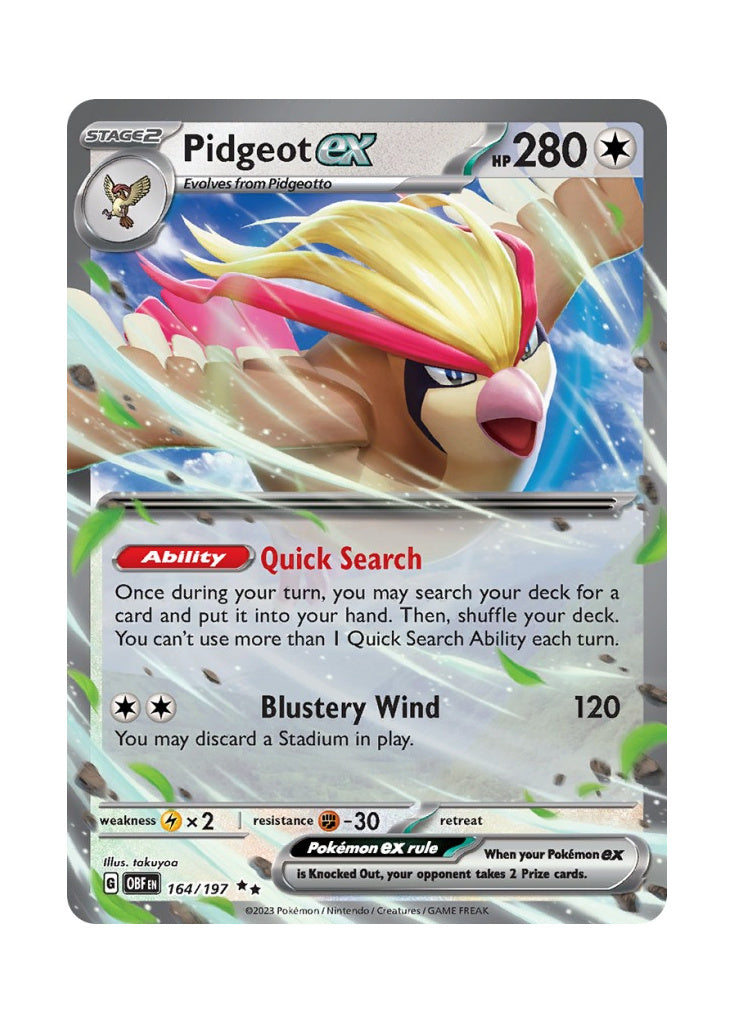 Pidgeot ex – Obsidian Flames (164)