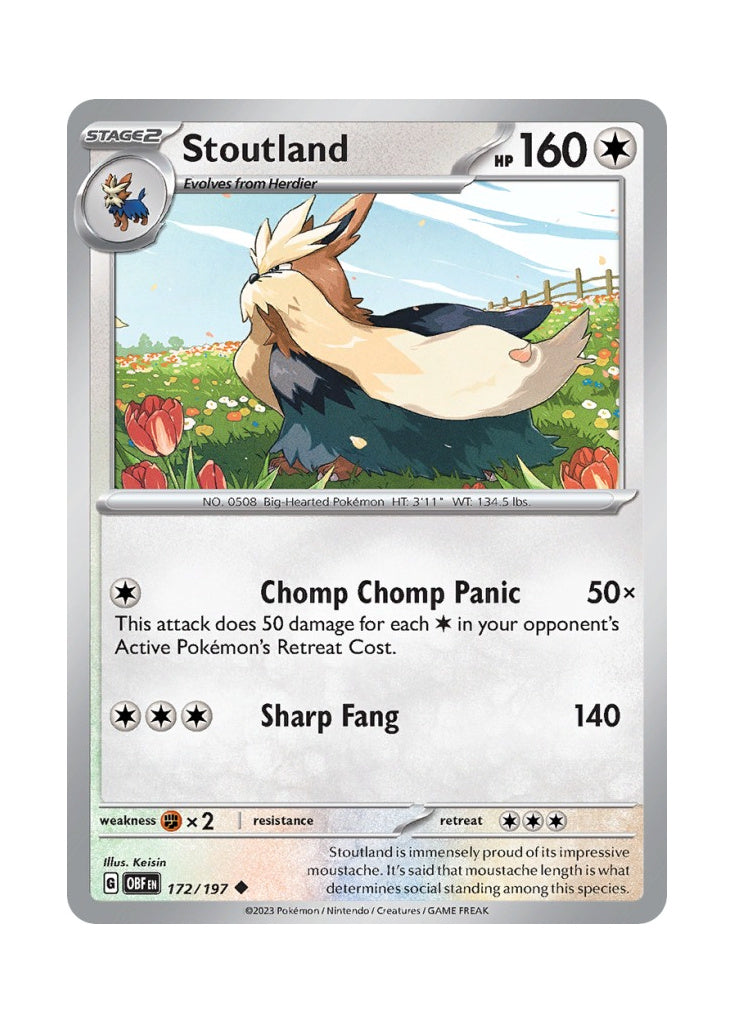 Stoutland – Obsidian Flames (172)