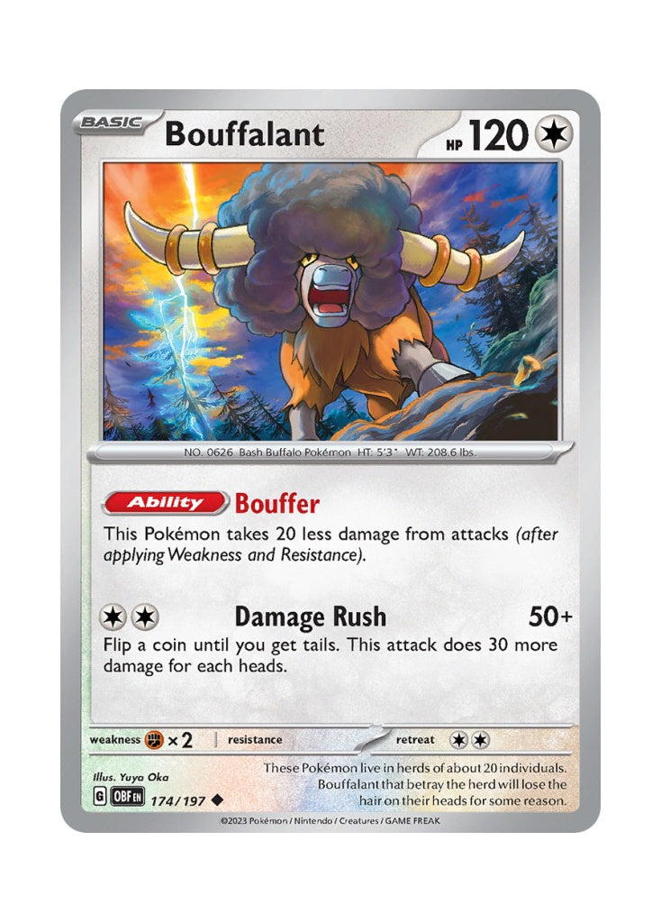 Bouffalant – Obsidian Flames (174)