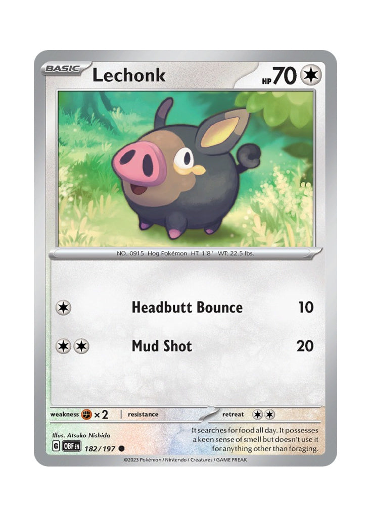 Lechonk – Obsidian Flames (182)