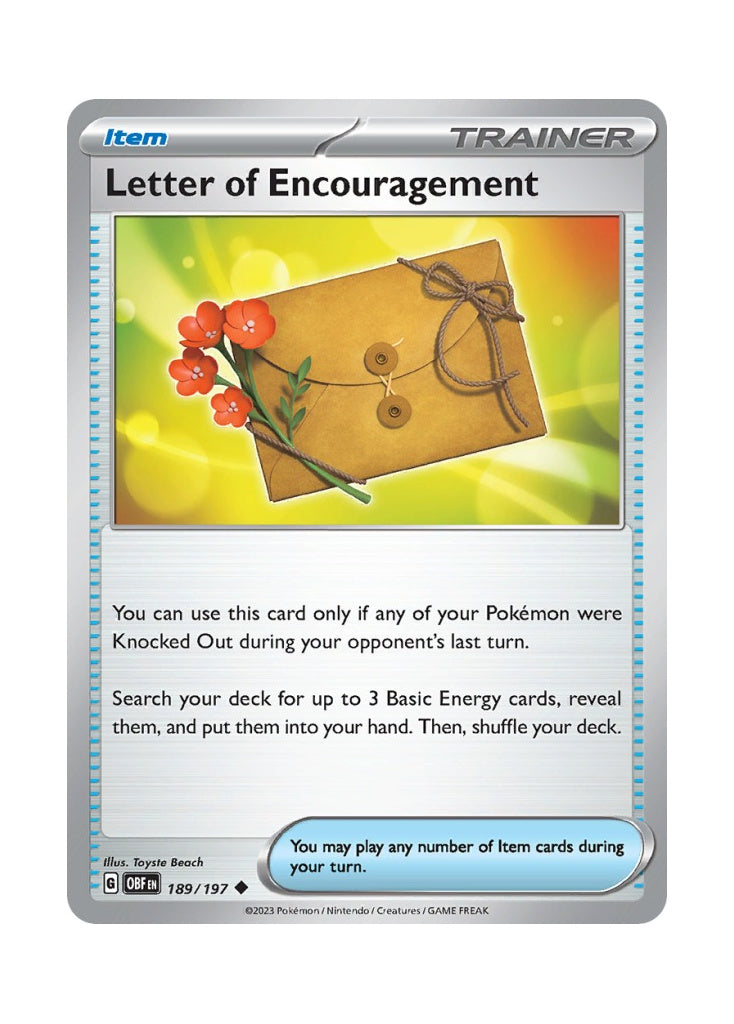 Letter of Encouragement – Obsidian Flames (189)