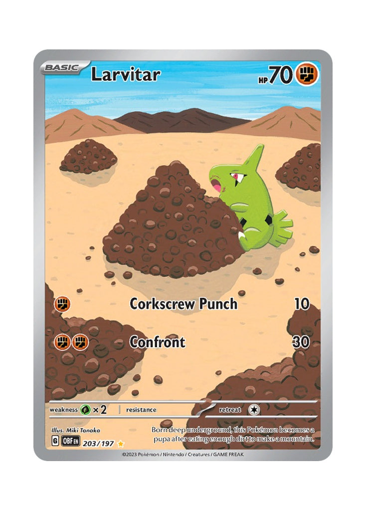 Larvitar – Obsidian Flames (203)