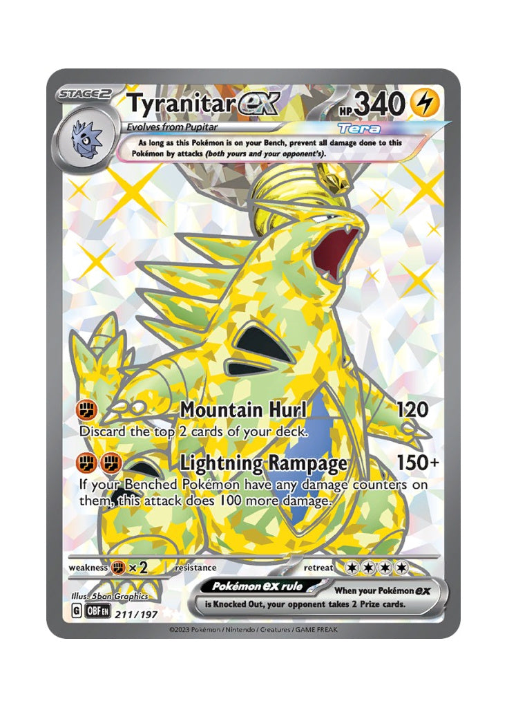Tyranitar ex – Obsidian Flames (211)