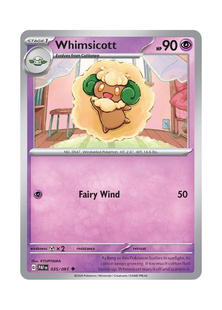 Whimsicott – Paldean Fates (035)