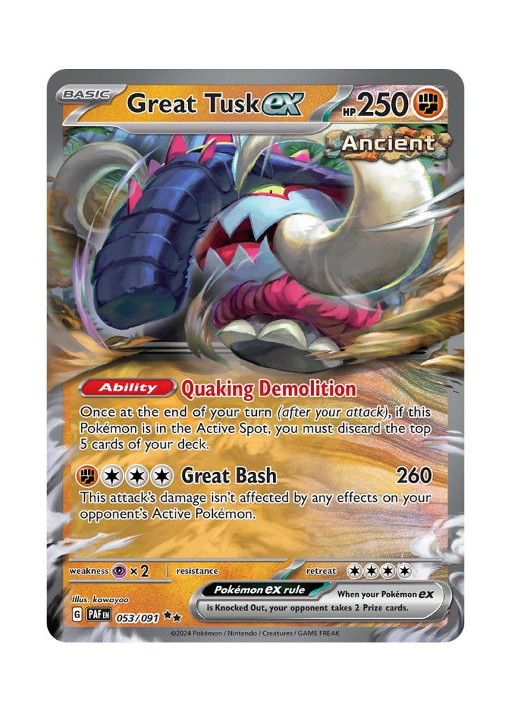 Great Tusk ex – Paldean Fates (053)