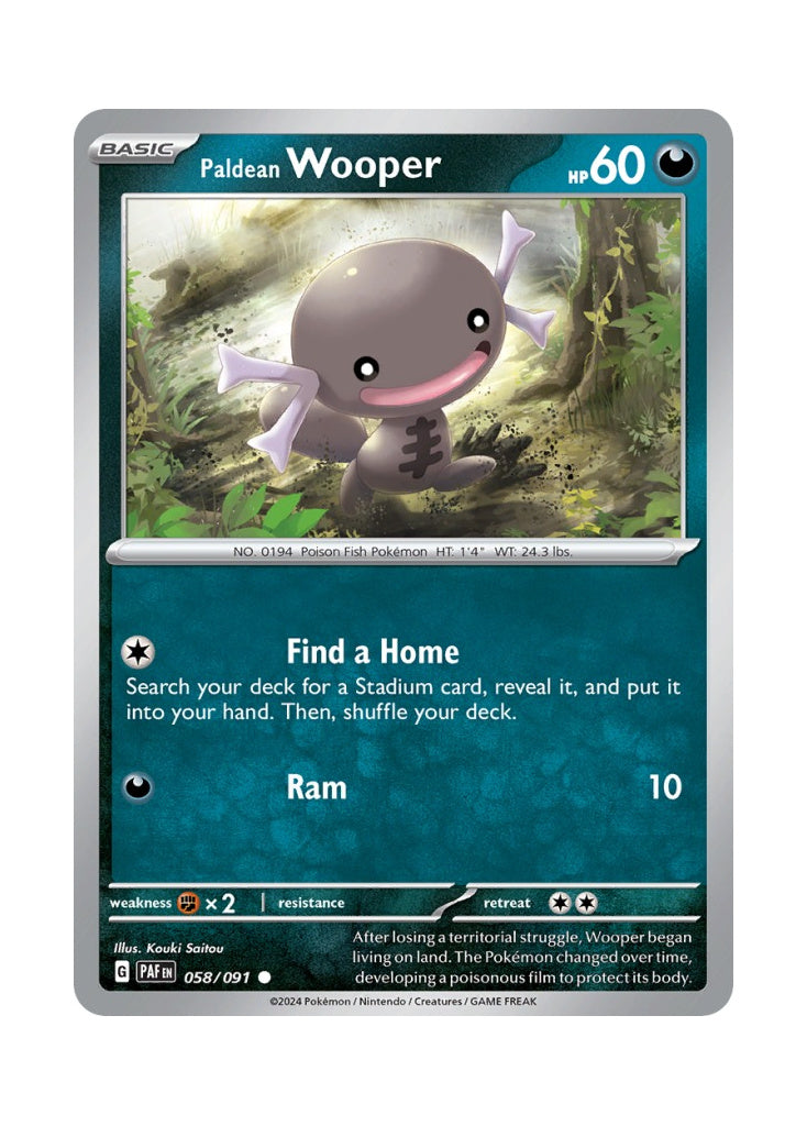 Paldean Wooper – Paldean Fates (058)