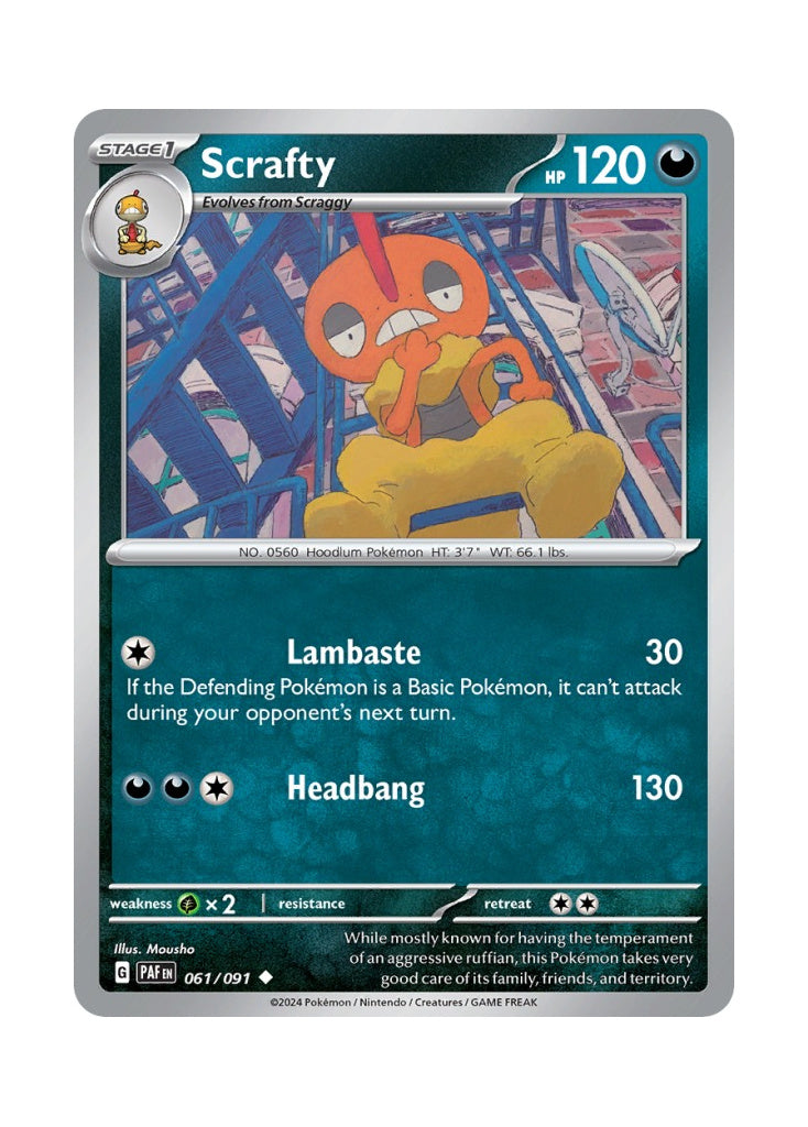 Scrafty – Paldean Fates (061)