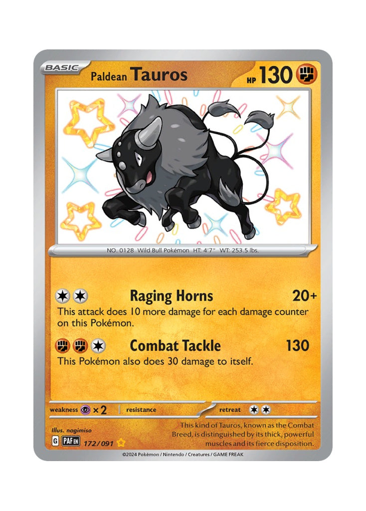 Paldean Tauros – Paldean Fates (172)