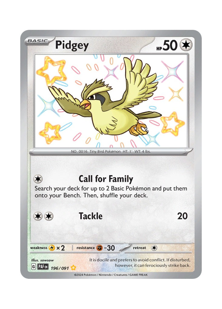 Pidgey – Paldean Fates (196)