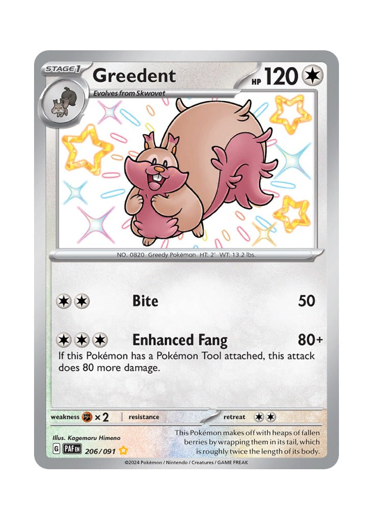 Greedent – Paldean Fates (206)