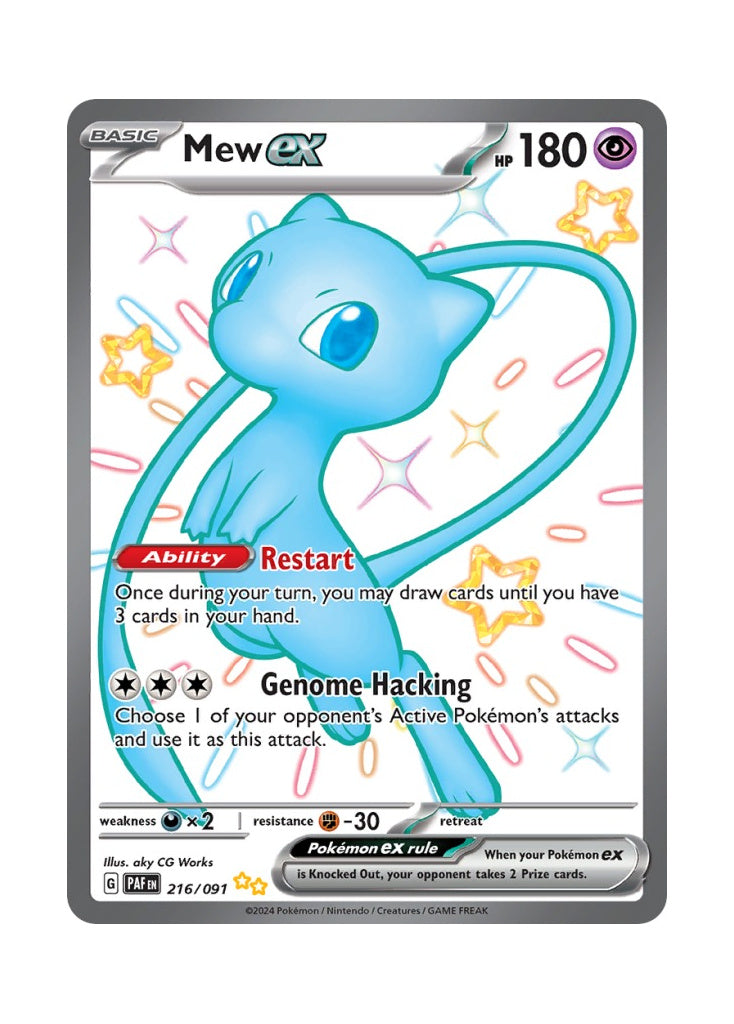 Mew ex – Paldean Fates (216)
