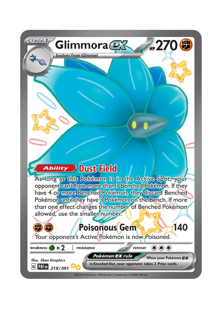 Glimmora ex – Paldean Fates (218)