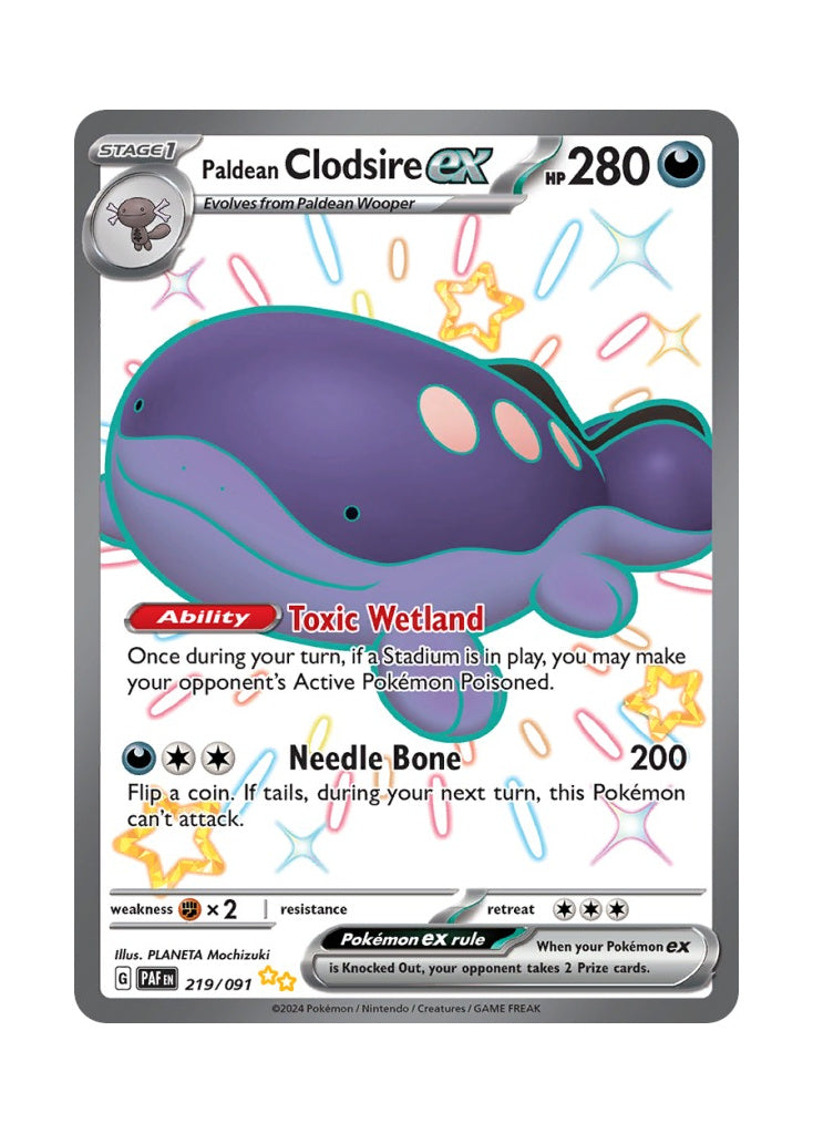 Paldean Clodsire ex – Paldean Fates (219)