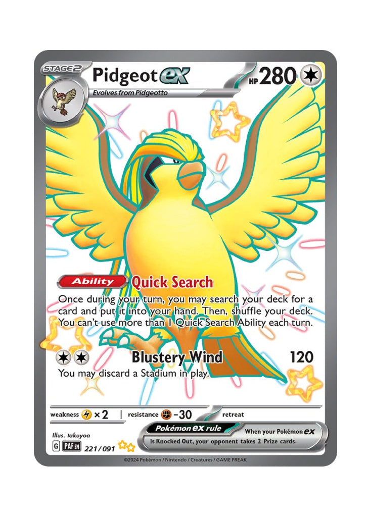 Pidgeot ex – Paldean Fates (221)