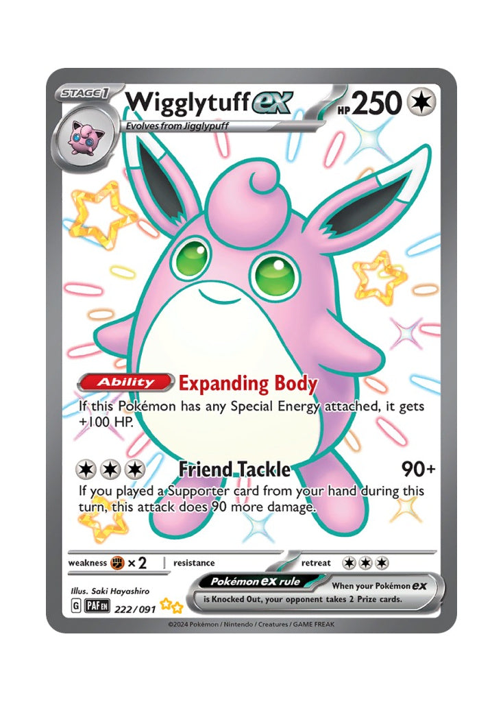 Wigglytuff ex – Paldean Fates (222)