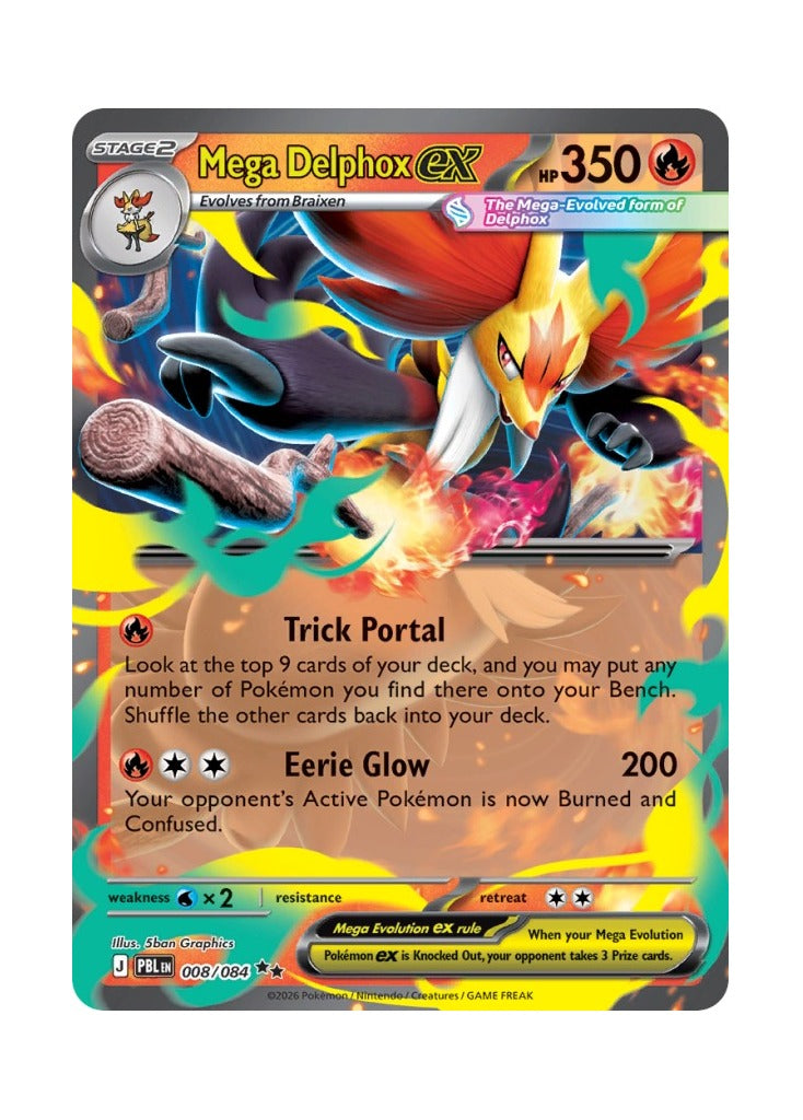 Mega Delphox ex – Pitch Black (008)