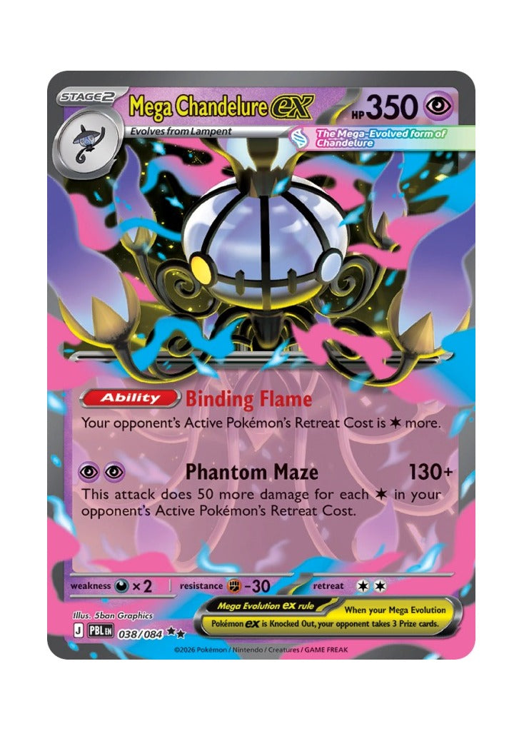 Mega Chandelure ex – Pitch Black (038)