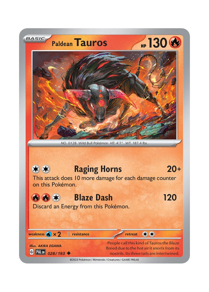 Paldean Tauros – Paldea Evolved (028)