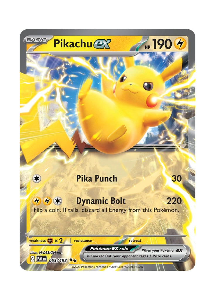 Pikachu ex – Paldea Evolved (063)