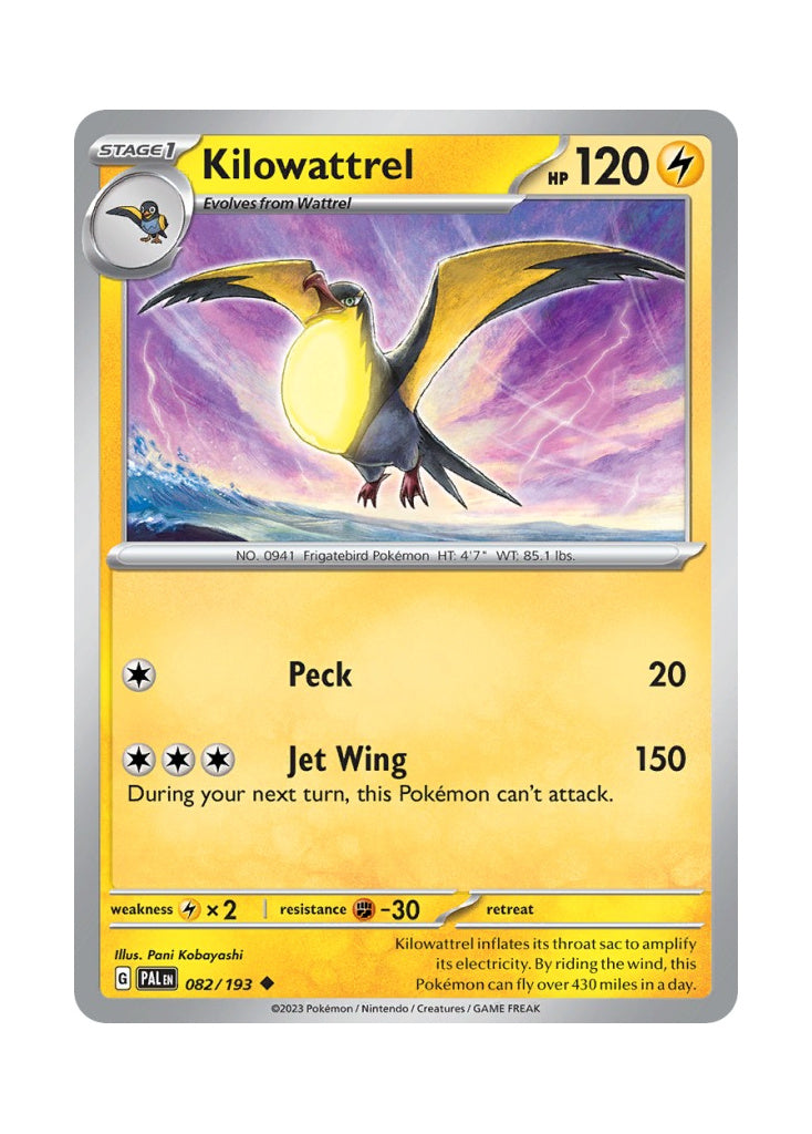 Kilowattrel – Paldea Evolved (082)