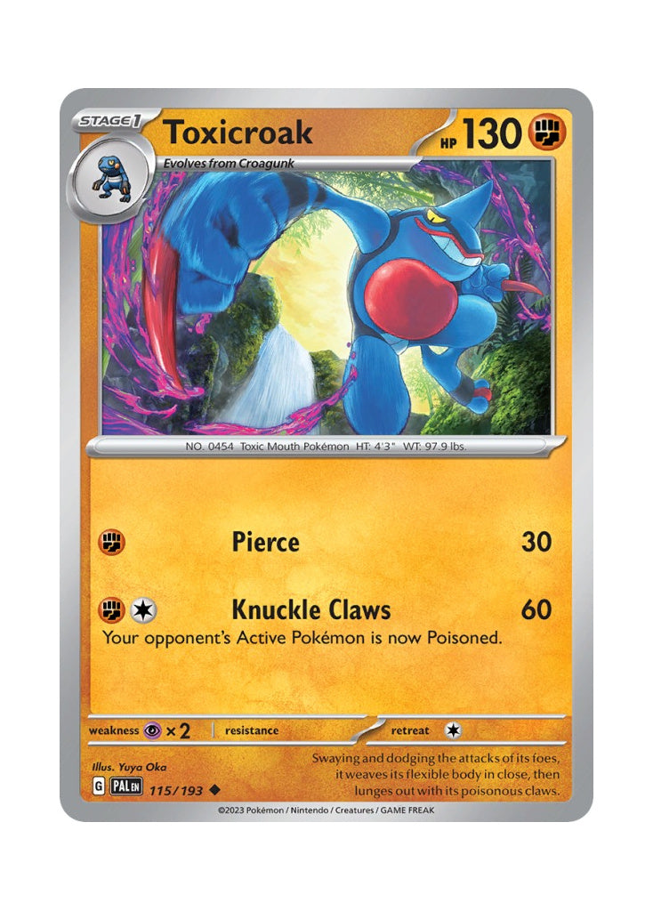 Toxicroak – Paldea Evolved (115)