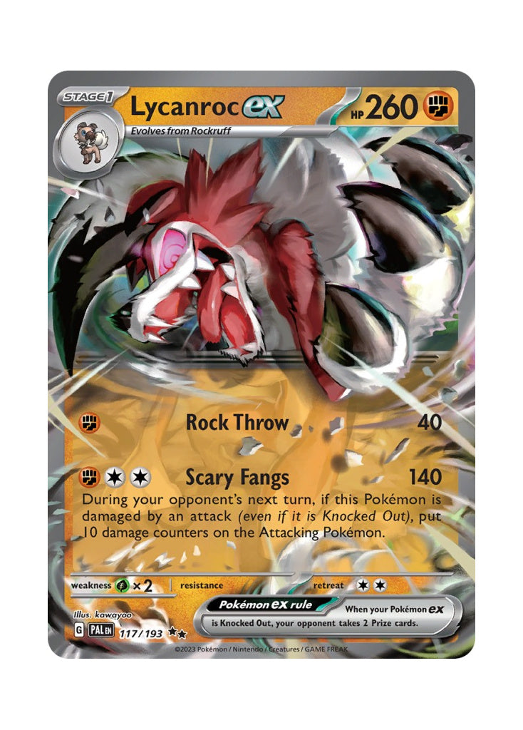 Lycanroc ex – Paldea Evolved (117)