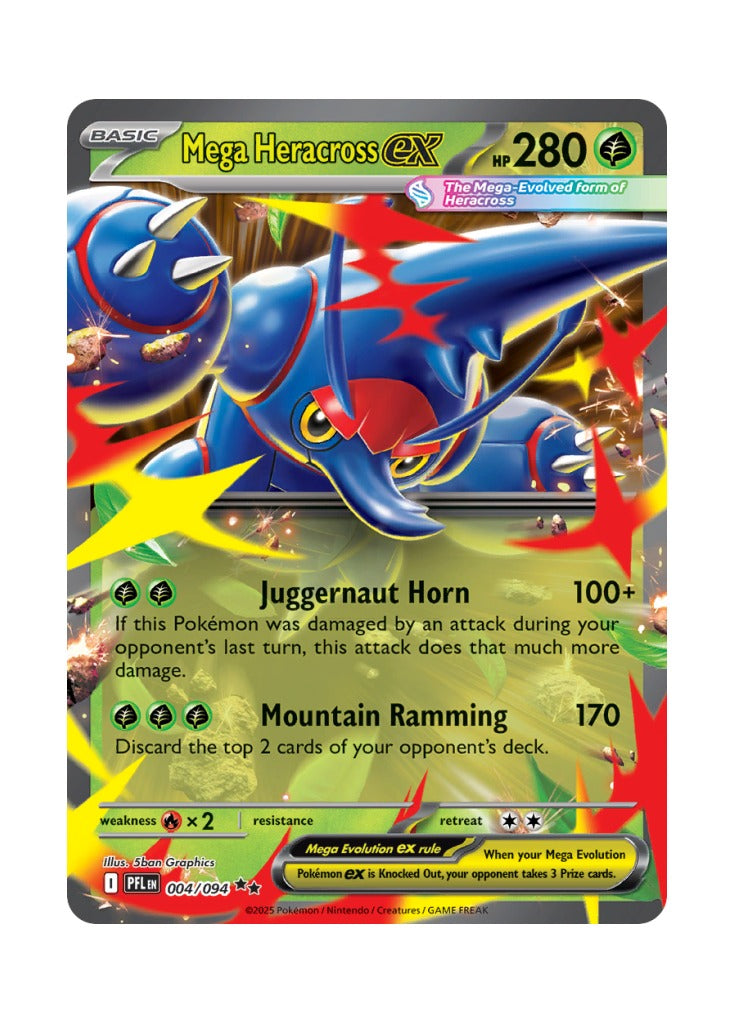 Mega Heracross ex – Phantasmal Flames (004)