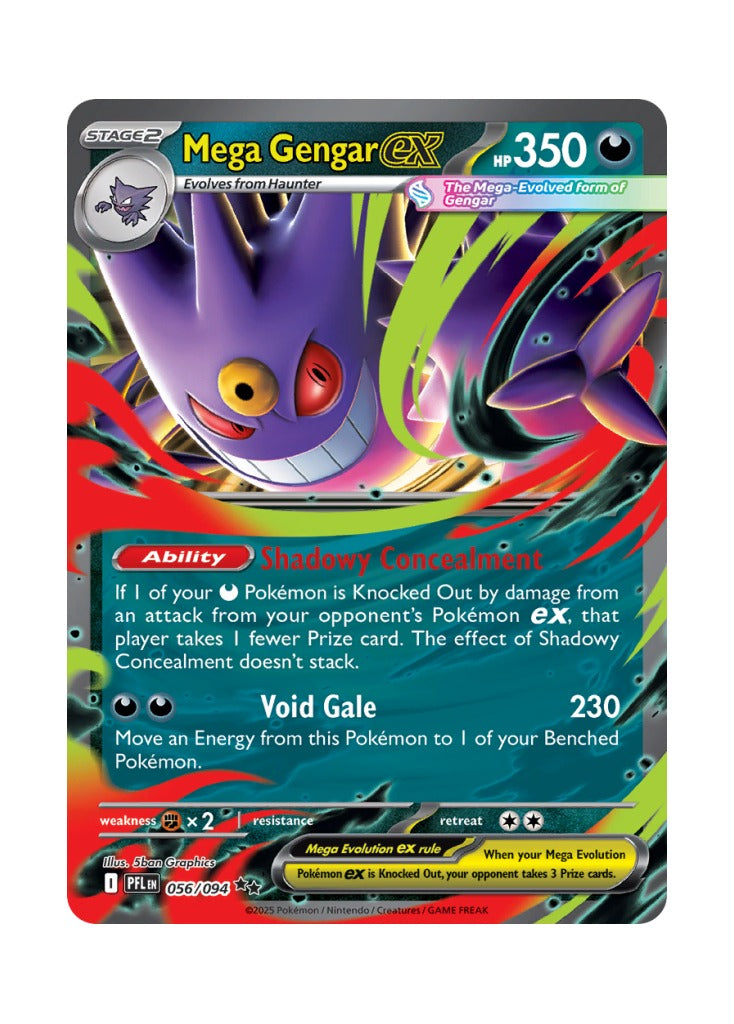 Mega Gengar ex – Phantasmal Flames (056)