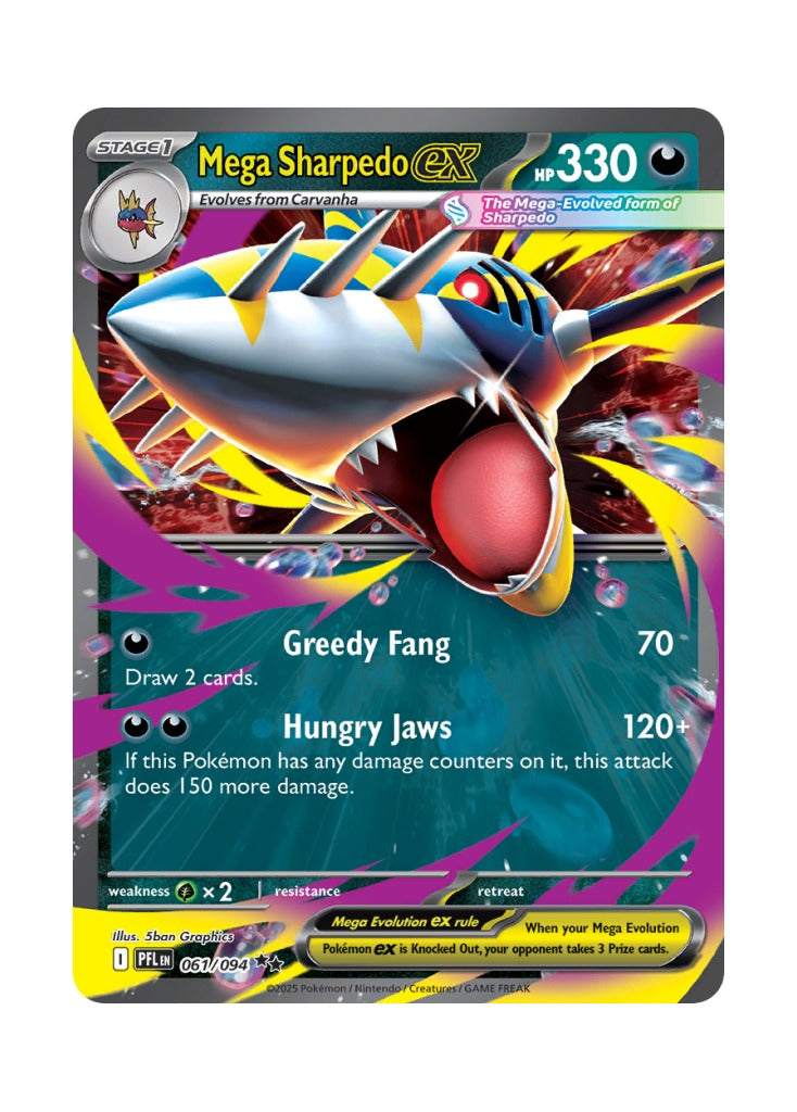 Mega Sharpedo ex – Phantasmal Flames (061)