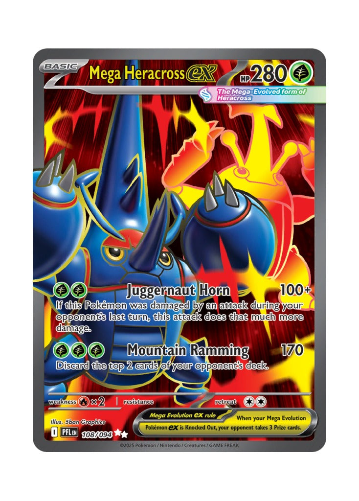 Mega Heracross ex – Phantasmal Flames (108)