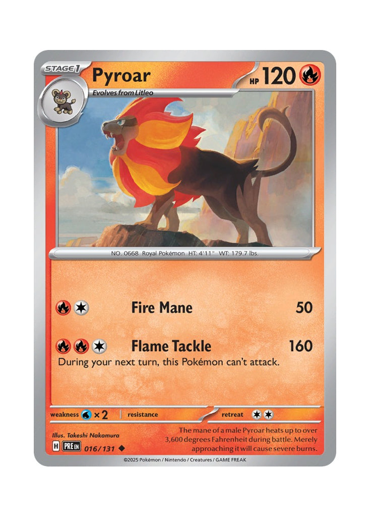 Pyroar – Prismatic Evolutions (016)