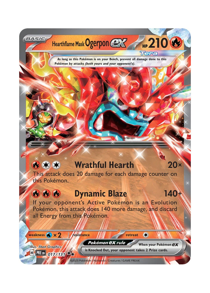 Hearthflame Mask Ogerpon ex – Prismatic Evolutions (017)