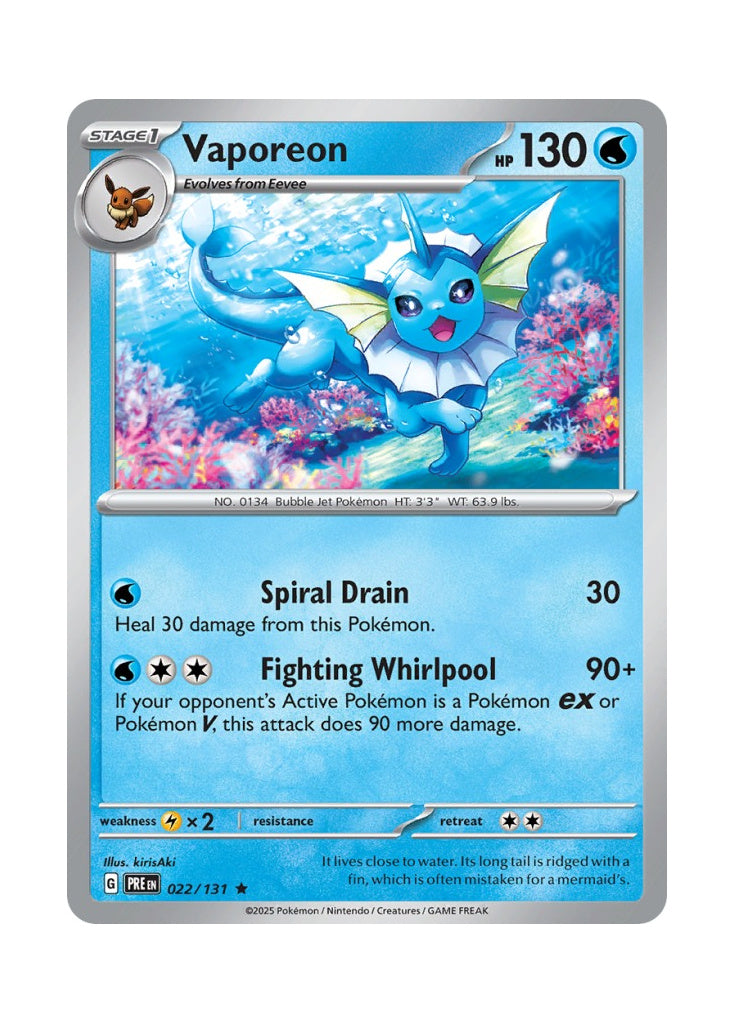 Vaporeon – Prismatic Evolutions (022)