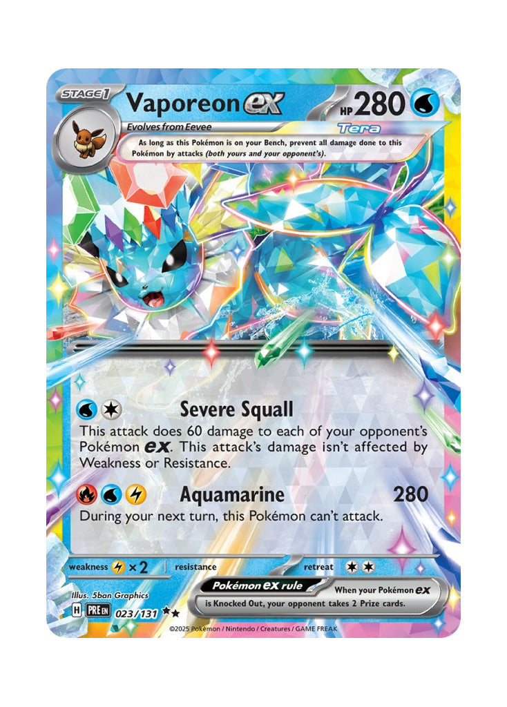 Vaporeon ex – Prismatic Evolutions (023)