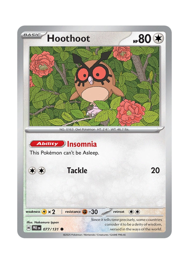 Hoothoot – Prismatic Evolutions (077)