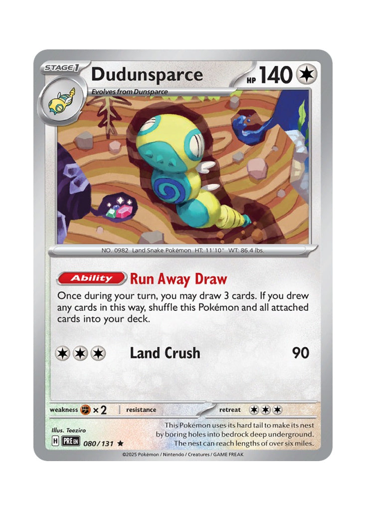 Dudunsparce – Prismatic Evolutions (080)
