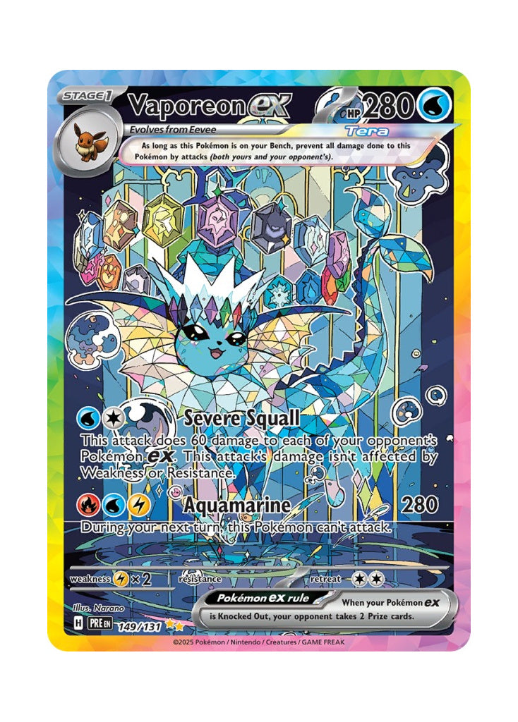 Vaporeon ex – Prismatic Evolutions (149)