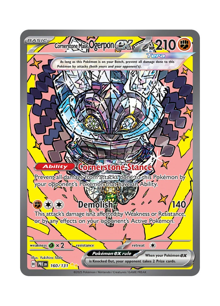Cornerstone Mask Ogerpon ex – Prismatic Evolutions (160)