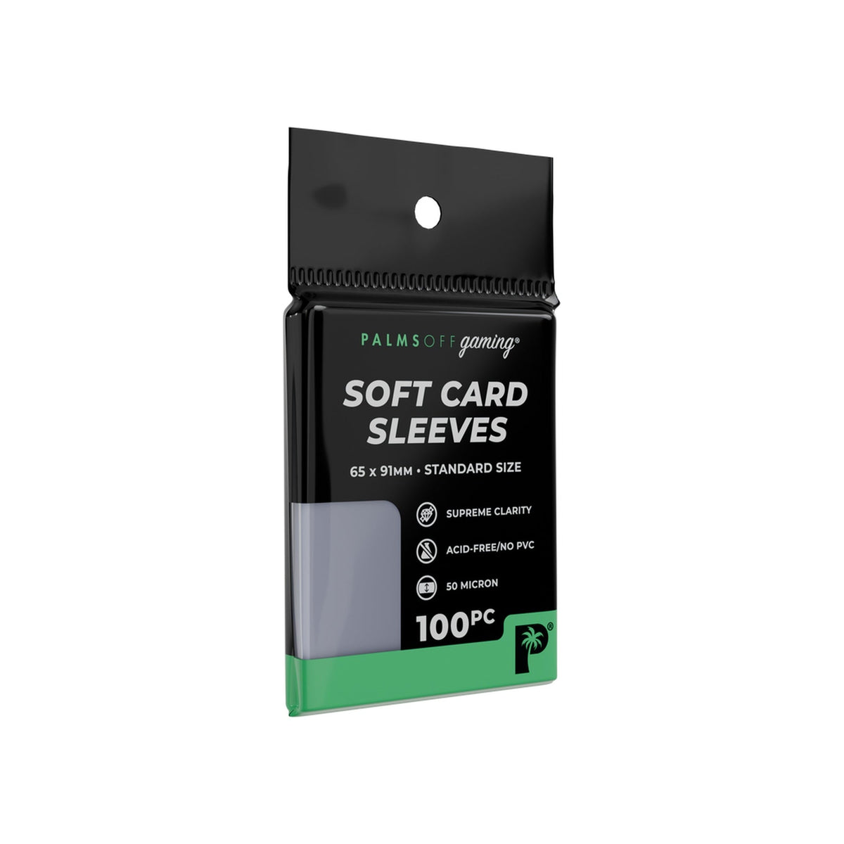 Palms Off Gaming Soft Card Sleeves — Standard Size (100pc) — Cardelle